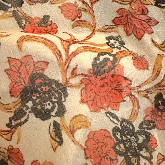 Free People See It Through Dress in Tea Combo Size Large Bohemian Boho Floral - Picture 14 of 16